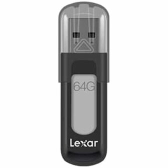 USB stick Lexar JumpDrive V100 Wit/Grijs 64 GB 3