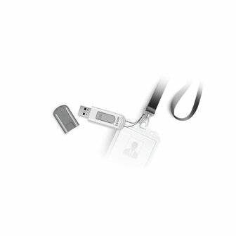 USB stick Lexar JumpDrive V100 Wit/Grijs 64 GB 4