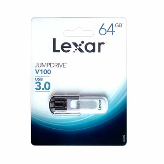 USB stick Lexar JumpDrive V100 Wit/Grijs 64 GB 5