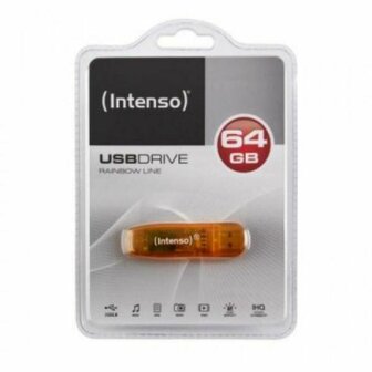 USB stick INTENSO FAELAP0282 USB 2.0 64 GB Oranje 64 GB USB stick 1