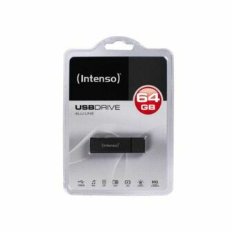 USB en MicroUSB geheugen INTENSO ALU LINE 64 GB Antraciet 64 GB USB stick 1
