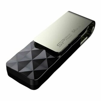 USB stick Silicon Power Blaze B30 64 GB Zwart 1