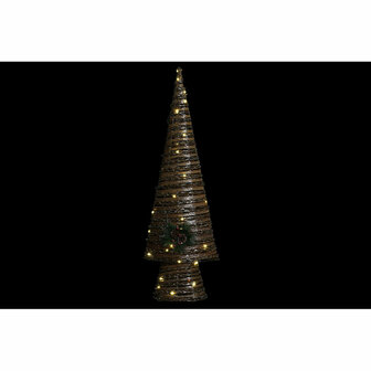Kerstboom DKD Home Decor Multicolour Koper Natuurlijk Plastic 32 x 18 x 100 cm (3 Stuks) 2