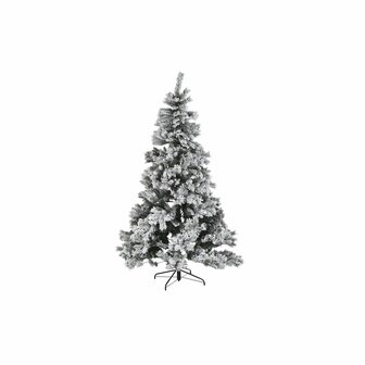Kerstboom DKD Home Decor Wit Groen Metaal Polyethyleen Besneeuwd 130 x 130 x 218 cm 1