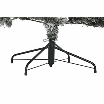 Kerstboom DKD Home Decor Wit Groen Metaal Polyethyleen Besneeuwd 130 x 130 x 218 cm 4