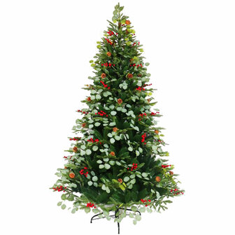 Kerstboom Home ESPRIT Rood Groen PVC Metaal 129 x 129 x 210 cm 1
