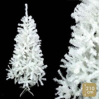 Kerstboom Wit PVC Metaal Polyethyleen 110 x 110 x 210 cm 2