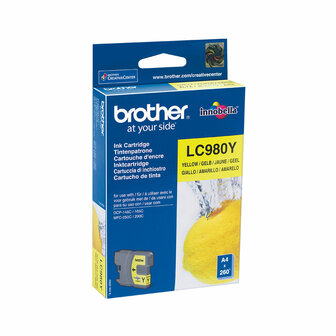 Originele inktcartridge Brother LC-980Y Geel 1