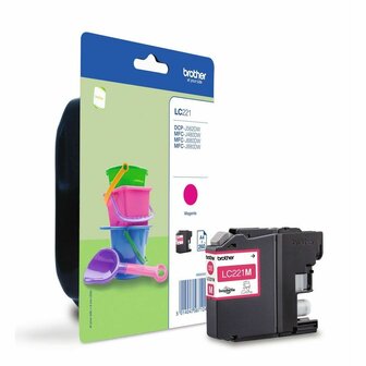 Originele inktcartridge Brother LC-221M Blauw Magenta 1