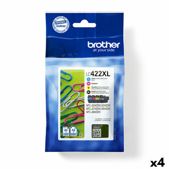Originele inktcartridge Brother LC422XL Zwart/Cyaan/Magenta/Geel (4 Stuks) 1
