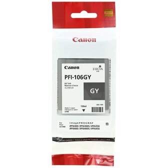 Originele inktcartridge Canon PFI-106 GY Grijs 3