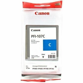 Originele inktcartridge Canon PFI-107C Cyaan 1