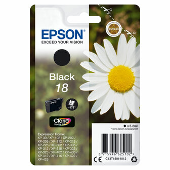 Originele inktcartridge Epson C13T18014012 Zwart 1