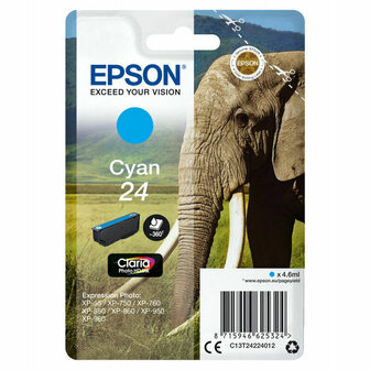 Originele inktcartridge Epson Cartucho 24 cian Cyaan 4,6 ml 1