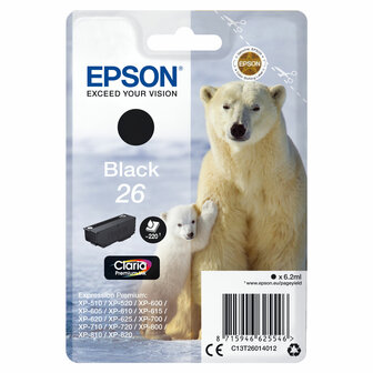 Originele inktcartridge Epson C13T26014012 Zwart 1