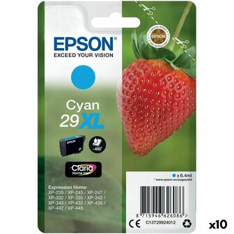 Originele inktcartridge Epson 29 XL Cyaan (10 Stuks) 1