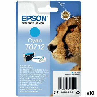 Originele inktcartridge Epson Stylus D-78/92/120/DX-4000/5000/6000/7000F Cyaan (10 Stuks) 1