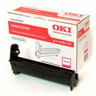 Toner OKI 43381722 Zwart Magenta 1