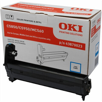 Toner OKI 43870023 Zwart Cyaan 1