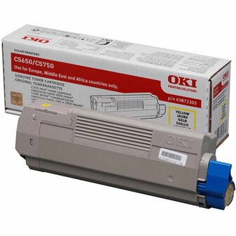 Originele Toner OKI 43872305 Geel 1