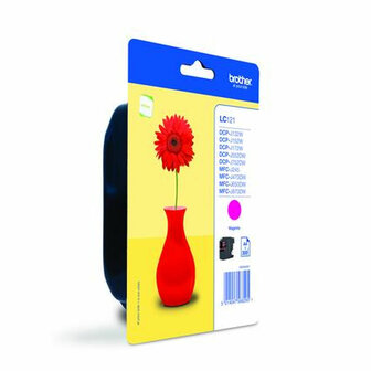 Originele inktcartridge Brother LC-121M Zwart Magenta 1