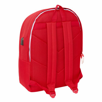 Rugtas voor Laptop en Tablet met USB Uitgang Sevilla F&uacute;tbol Club Rood 31 x 44 x 18 cm 3