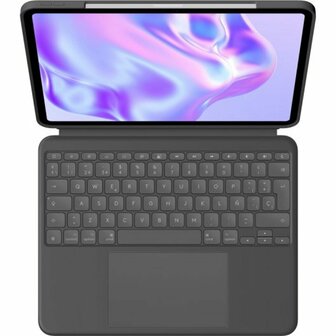 tablethoes Logitech iPad Pro 2024 Zwart Qwerty Spaans QWERTY 8