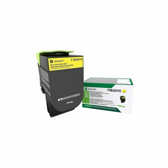 Toner Lexmark 71B20Y0 Geel (1 Stuks) 2