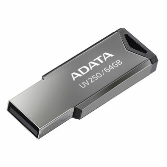 USB stick Adata UV250 Zilverkleurig 64 GB 3