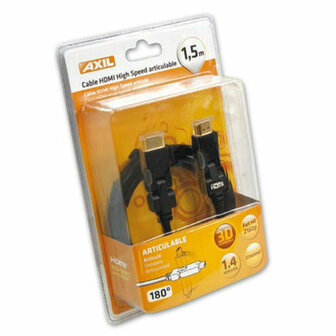 HDMI-Kabel Axil 1,5 m Zwart Mannelijk/Mannelijk 1