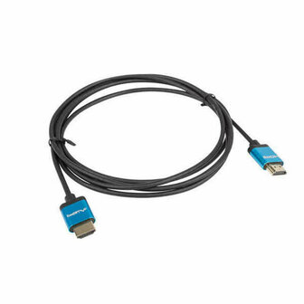 HDMI-Kabel Lanberg V2.0 4K SLIM Zwart 1 m Zwart/Blauw 1
