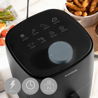 Airfryer InnovaGoods Fryinn Lite 2000 Zwart 1200 W 2 L 5