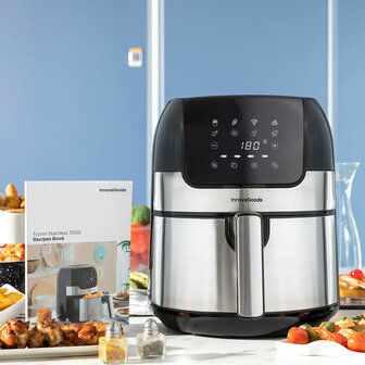 Airfryer InnovaGoods Fryinn 3500 Zwart 1400 W 3,5 L Roestvrij staal 6
