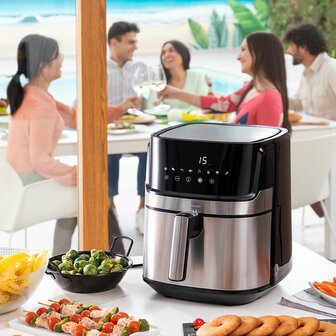 Airfryer InnovaGoods Fryinn Pro 5500 Zwart 1700 W 5,5 L Roestvrij staal 3
