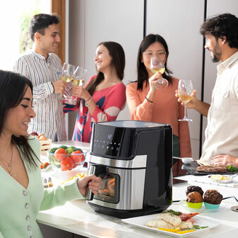 Airfryer InnovaGoods Fryinn View 6500 Zwart 1700 W 6,5 L Roestvrij staal 3