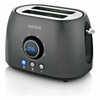 Broodrooster Haeger TO-08D.012A Zwart 800 W 1