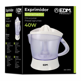 Elektrische juicer EDM 07670 Wit 40 W 1,2 L 3
