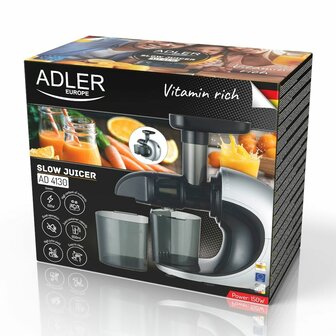 Juicer Adler AD 4130 Zwart Zilverkleurig 150 W 4