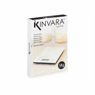 Keukenweegschaal 5 kg Marmer Wit 14 x 2 x 20 cm (6 Stuks) 3