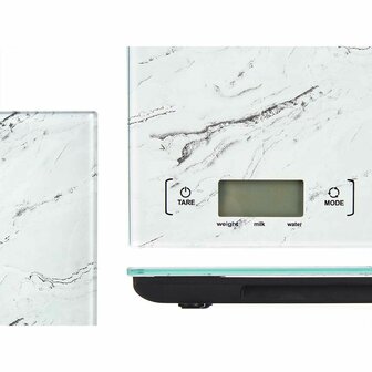 Keukenweegschaal 5 kg Marmer Wit 14 x 2 x 20 cm (6 Stuks) 4