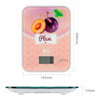 Keukenweegschaal TM Electron Eco Plum 5 kg 3
