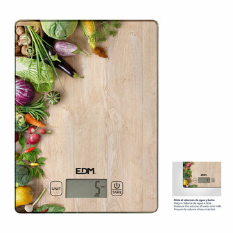 Keukenweegschaal EDM Bruin 5 kg 14 x 19.5 cm 3