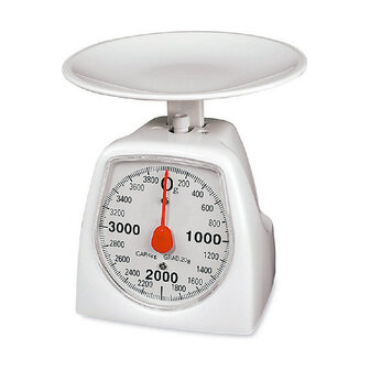 Retro keukenweegschaal EDM Wit 4 Kg 16,5 x 11 x 13 cm 1