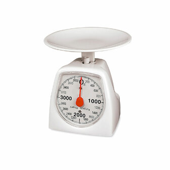 Retro keukenweegschaal EDM Wit 4 Kg 16,5 x 11 x 13 cm 2