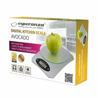 Keukenweegschaal Esperanza EKS006 Zilverkleurig 5 kg 3