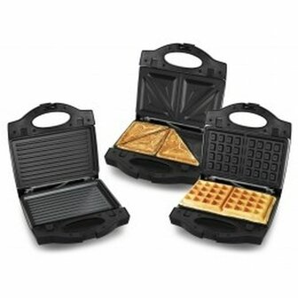 Tosti-ijzer Esperanza EKT005 Zwart Grijs 700 W 3