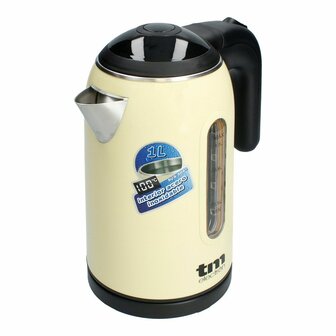 Waterkoker met ledverlichting TM Electron Roestvrij staal Cr&egrave;me 2
