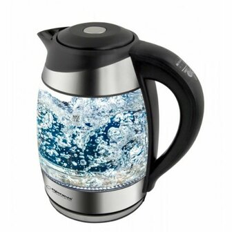 Waterkoker Esperanza EKK026  Zwart Multicolour Glas Polypropyleen Plastic 2200 W 1,7 L 1