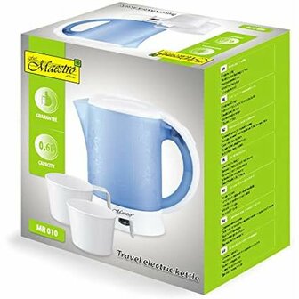 Waterkoker Feel Maestro MR-010 Blauw Wit Roestvrij staal 600 W 0,6 L 1
