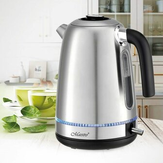 Waterkoker Feel Maestro MR-050 Blauw Zilverkleurig Roestvrij staal 2200 W 1,7 L 3
